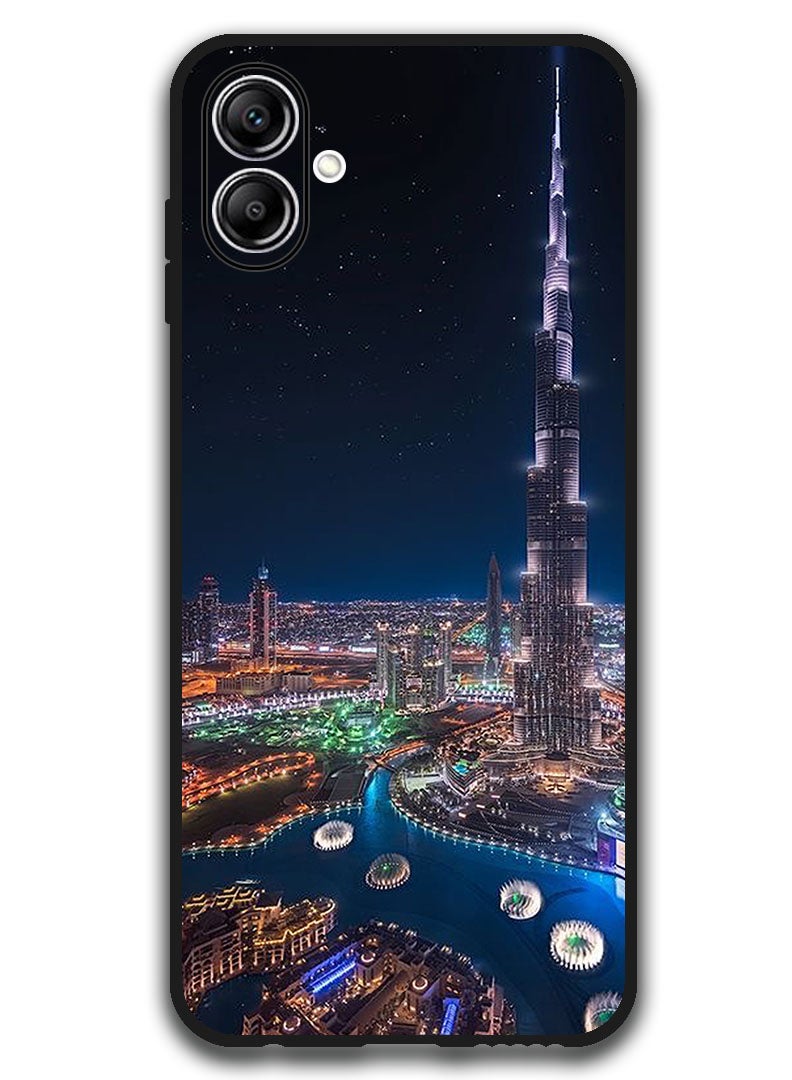 Theodor Case Compatible with Samsung Galaxy A07 6.7 Inch Protection Shockproof Bumper Cover Burj Khalifa Night View - Image 1